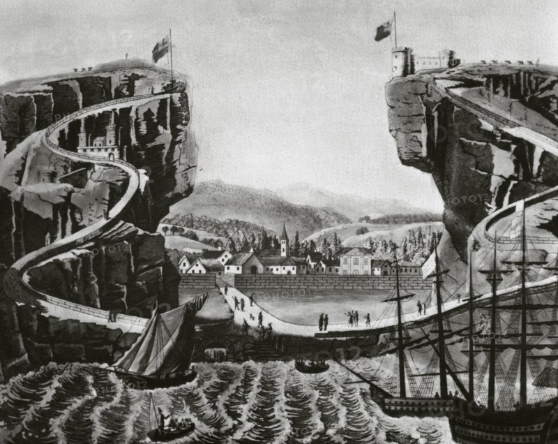 View of the Island of Saint Helena.
