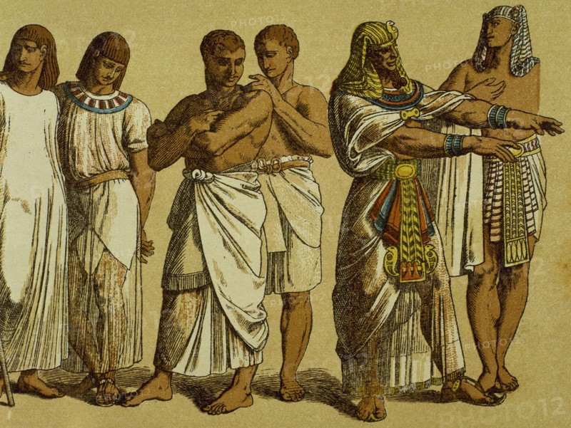 Workers with the pharaoh.