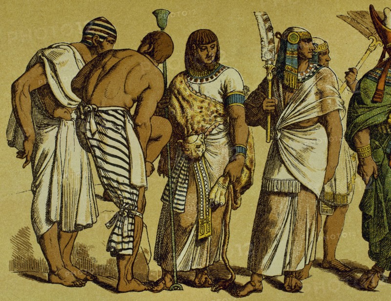 High Priest dressed with lion skin.