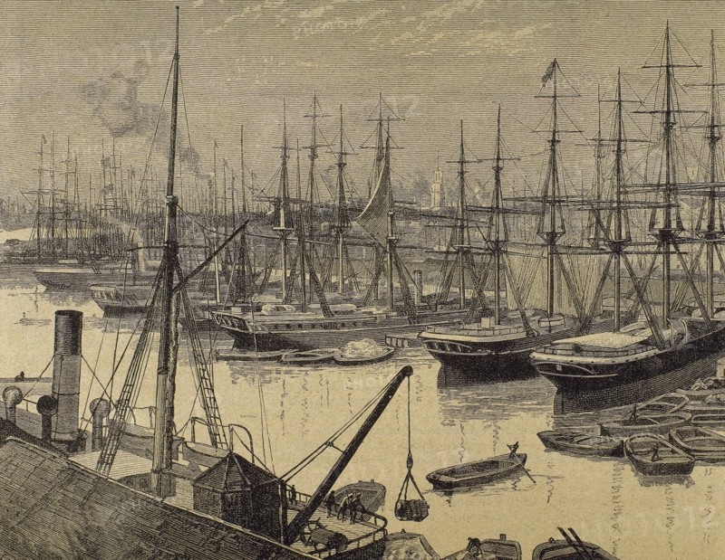 Dock of The East India Company.