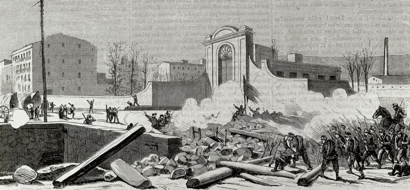 Uprising against the conscription in 1870.