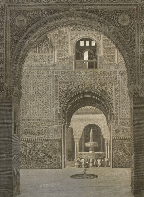 The Alhambra with the Court of the lions.