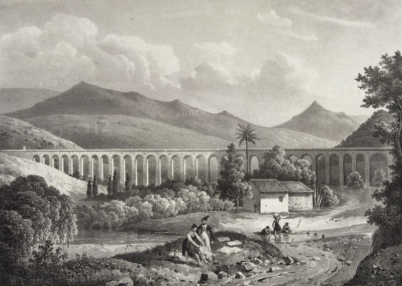 Spain. Andalusia. Algeciras. Aqueduct.