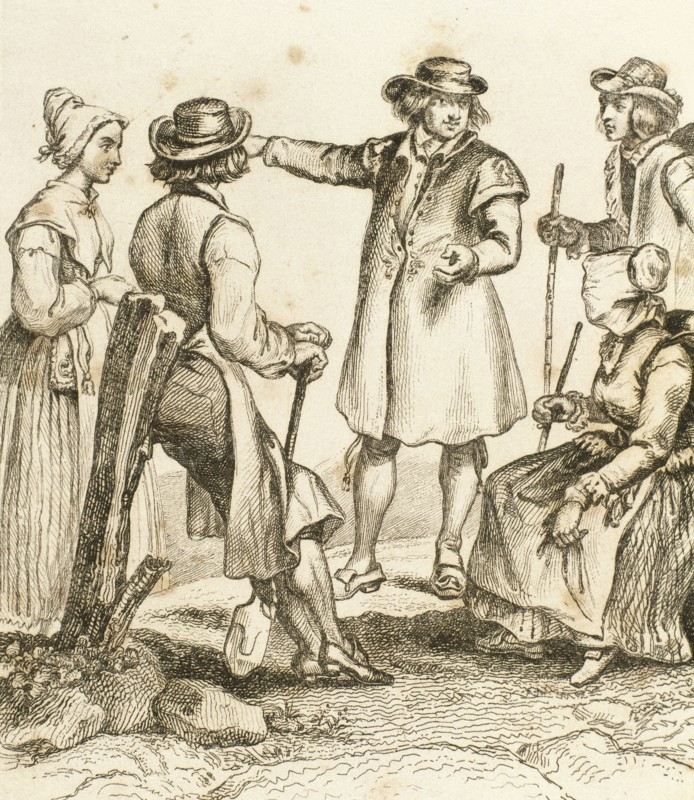 Peasants in typical costume.