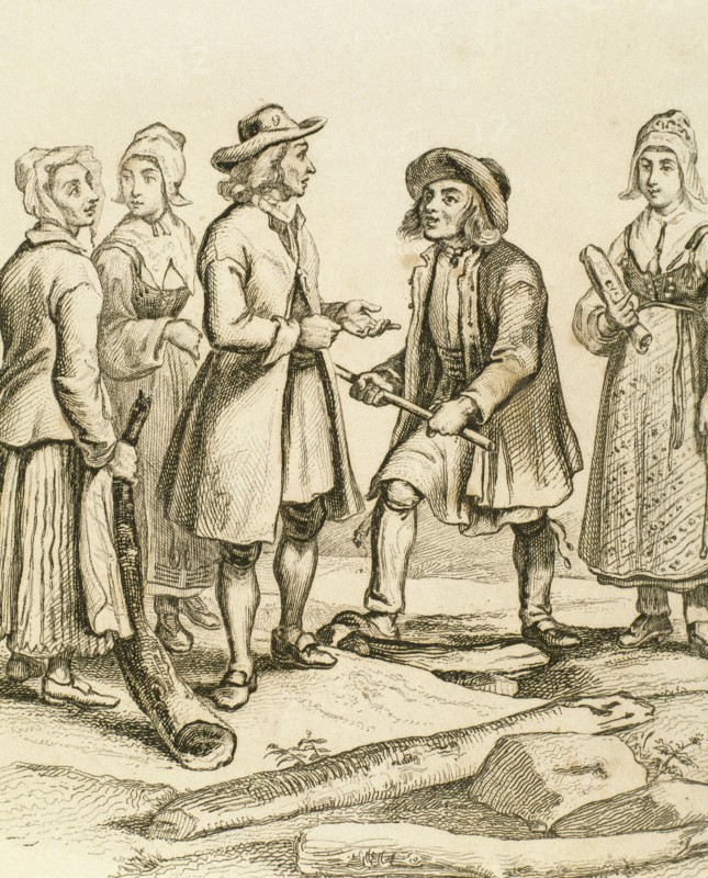 Peasants in typical costume.