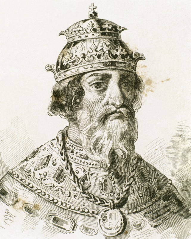 Ivan the Terrible (1530-1584). Portrait. Engraving.
