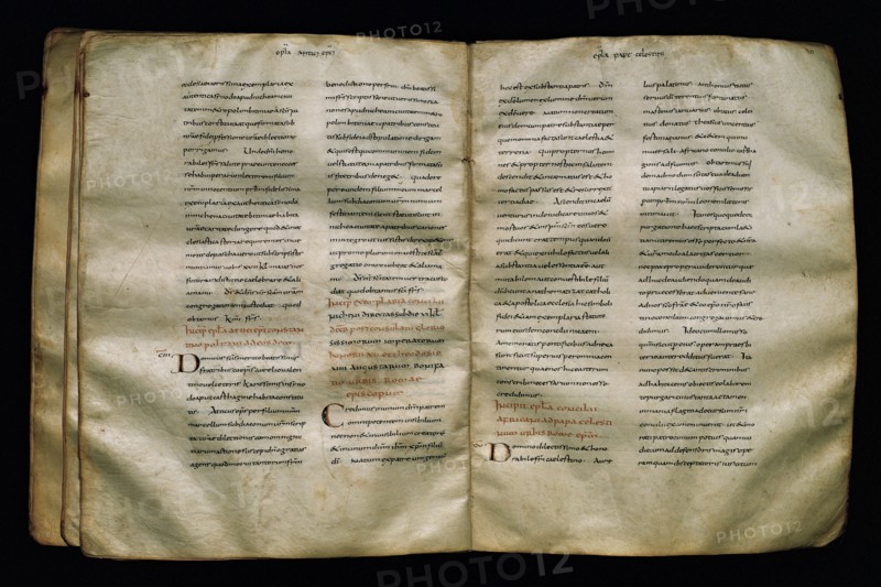 Codex Adrianus. Volume on parchement. 9th century. Caroline minuscule script. Catalonia. Spain.
