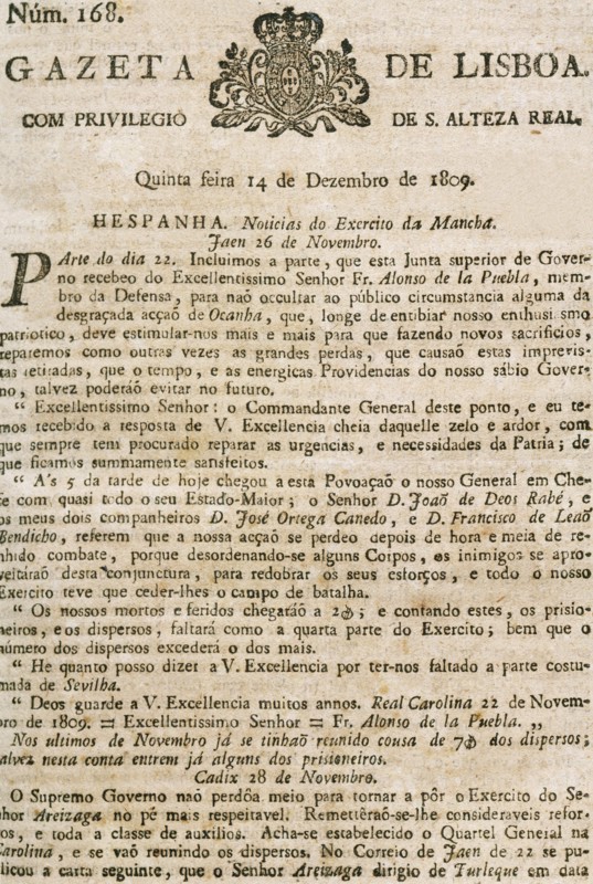 Historical context of the Peninsular War.