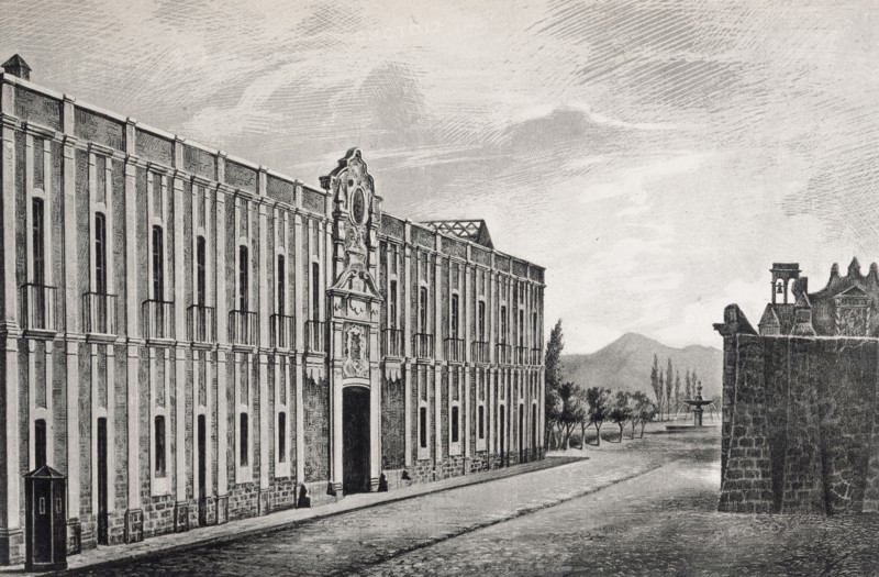 Exterior of the Court of The Acordada.