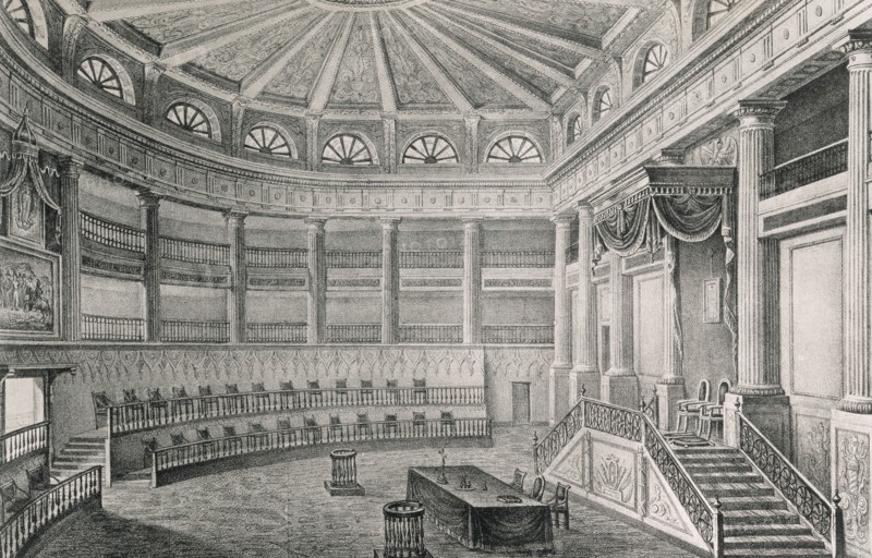 Interior of the Court of The Acordada.