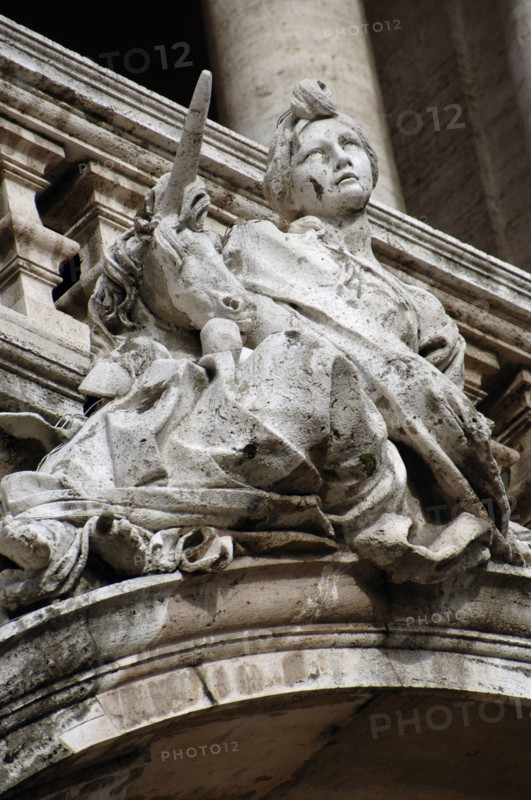 Basilica of Santa Maria Maggiore. Woman with unicorn.