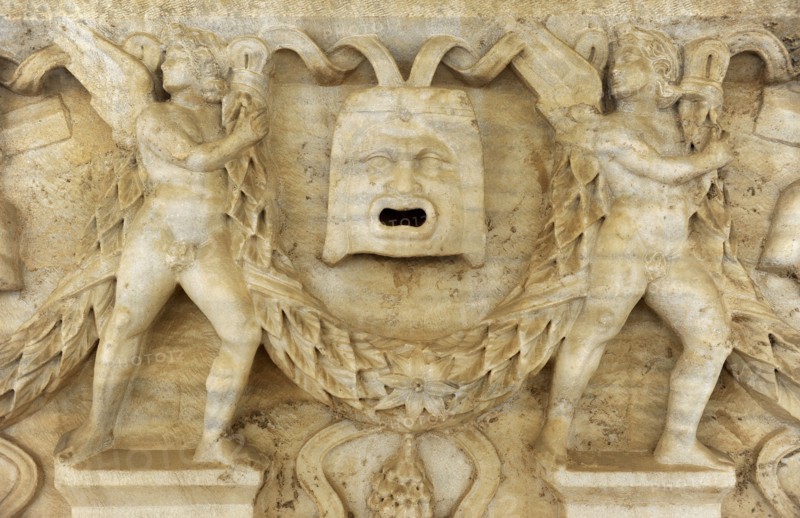 Garland sarcophagus.