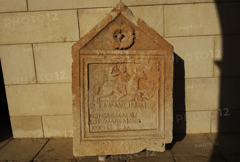 Latin inscription dedicated to horseman in the squadron of the Mauritanians.