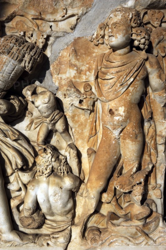 Sarcophagus, marble. Tel Turmus.