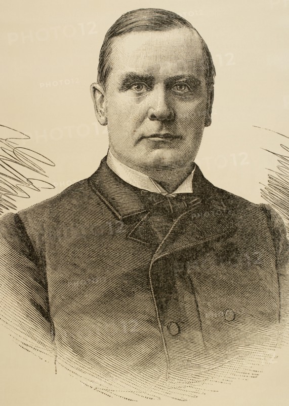 William McKinley (1843-1901). 25th President of the United States. Engraving.