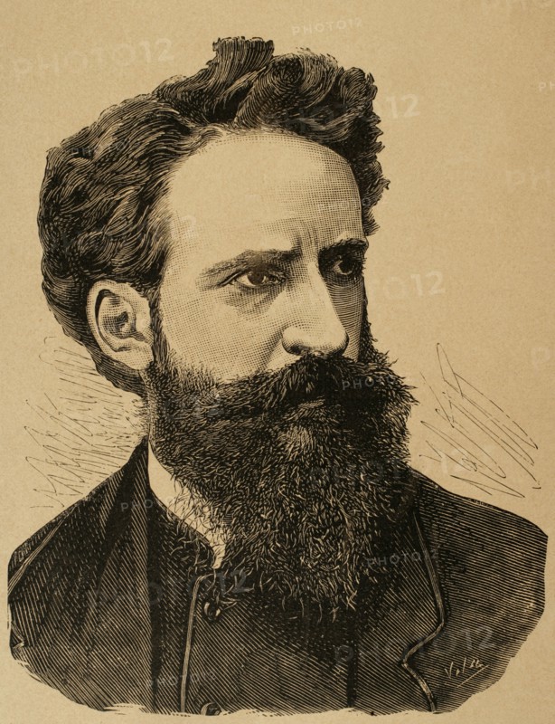 Hans Makart (1840 - 1884). Austrian academic history painter, designer, and decorator, Engraving.