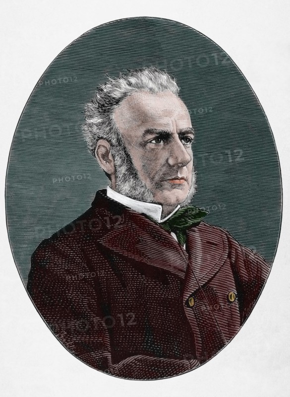 Miguel Lobo y Malagamba (1818-1876). Spanish navy. Engraving by Paris. 1876. Colored.