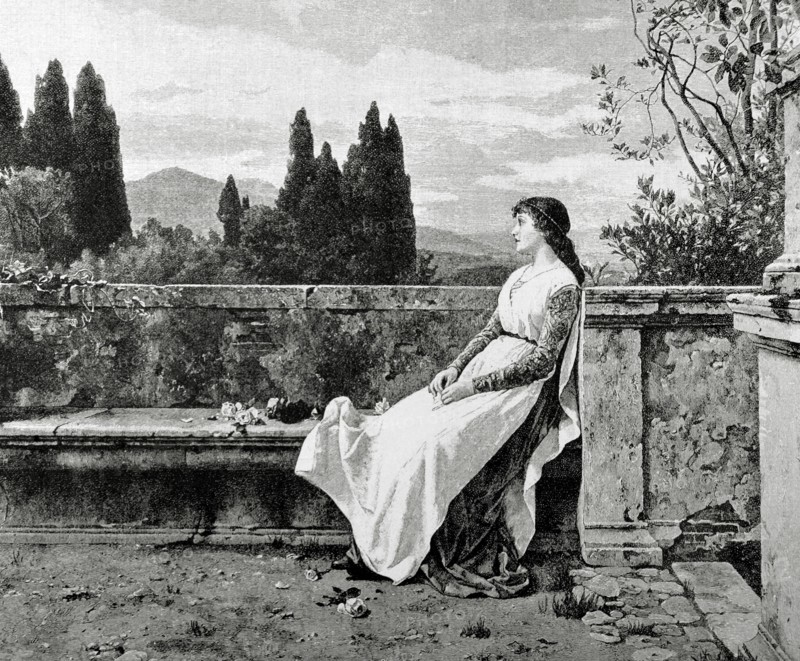 Matilda of Tuscany (1046-1115). Italian noble. Engraving.