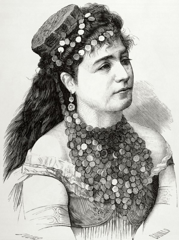 Rosita Mauri (1850-1923). Dancer and ballet teacher. Engraving, 1880.