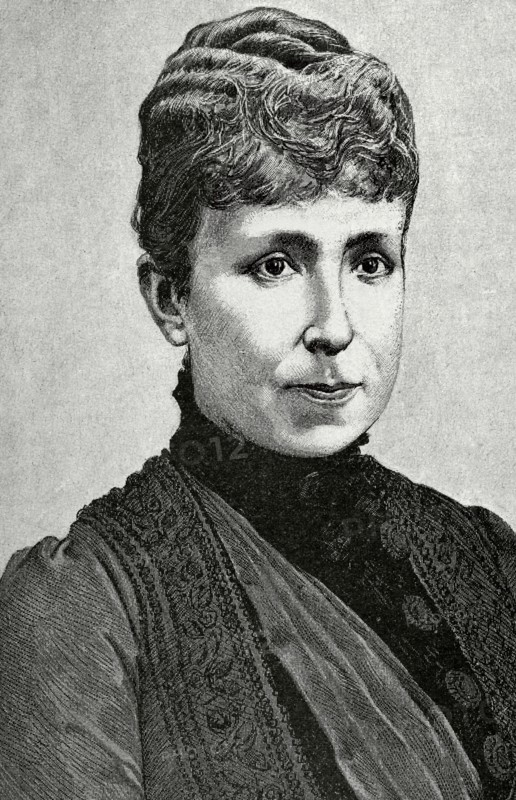 Maria Christina of Austria (1858-1929). Queen of Spain. Second wife of King Alfonso XII. Engraving,1880.