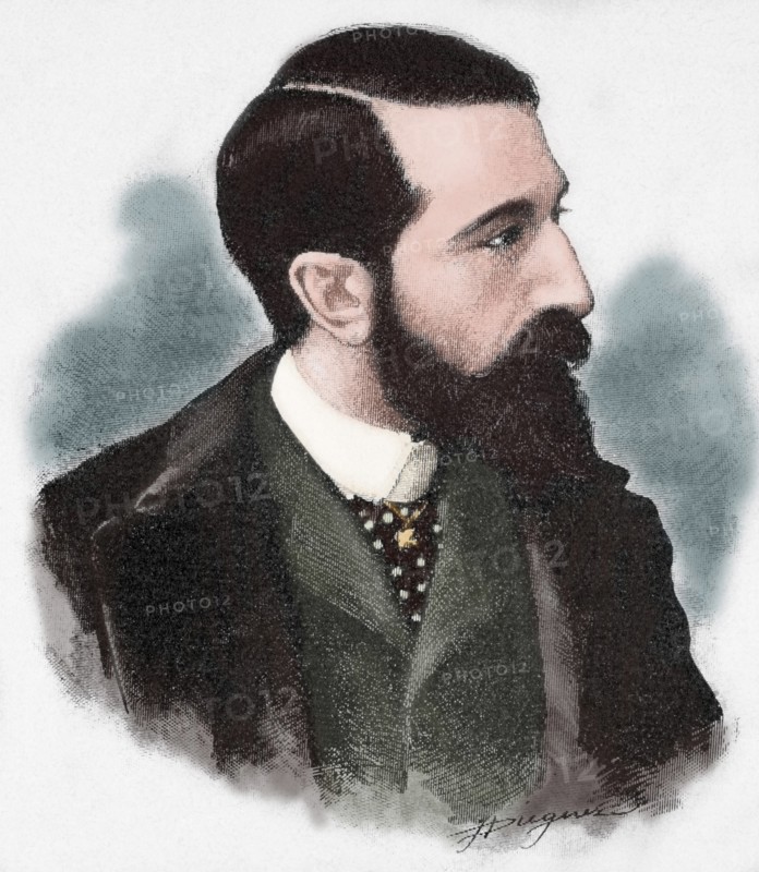 Claudio Lopez Bru, second Marquis of Comillas (1853-1925). Engraving. Colored.