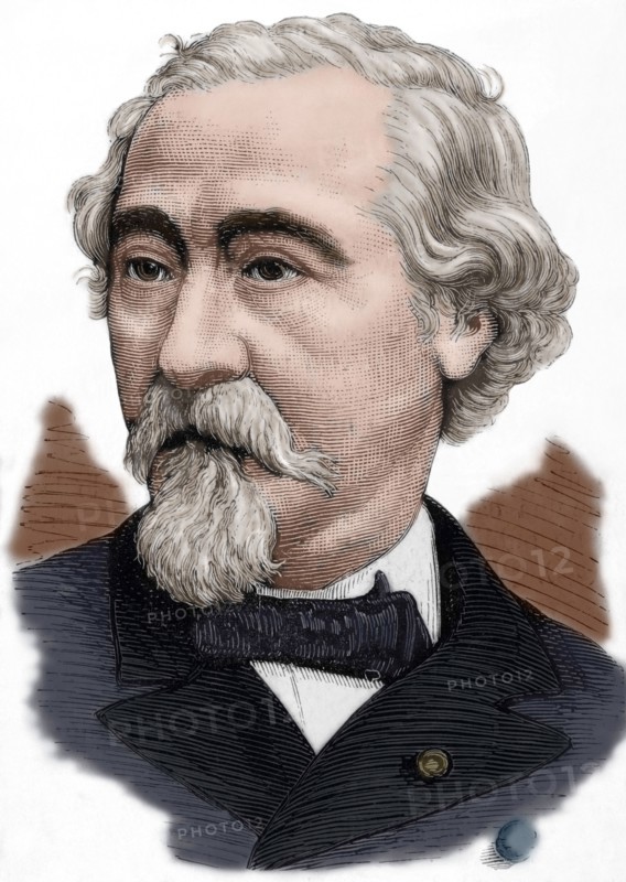 Jean-Baptiste Sebastian Frantz (1817-1899). Colored engraving.