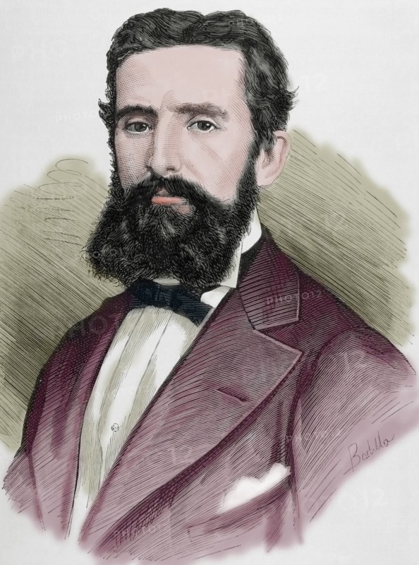 Miguel Marquv©s (1843-1918). Spanish composer and violinist. Colored.