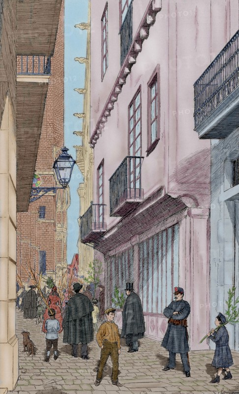 Freneria street on Palm Sunday.
