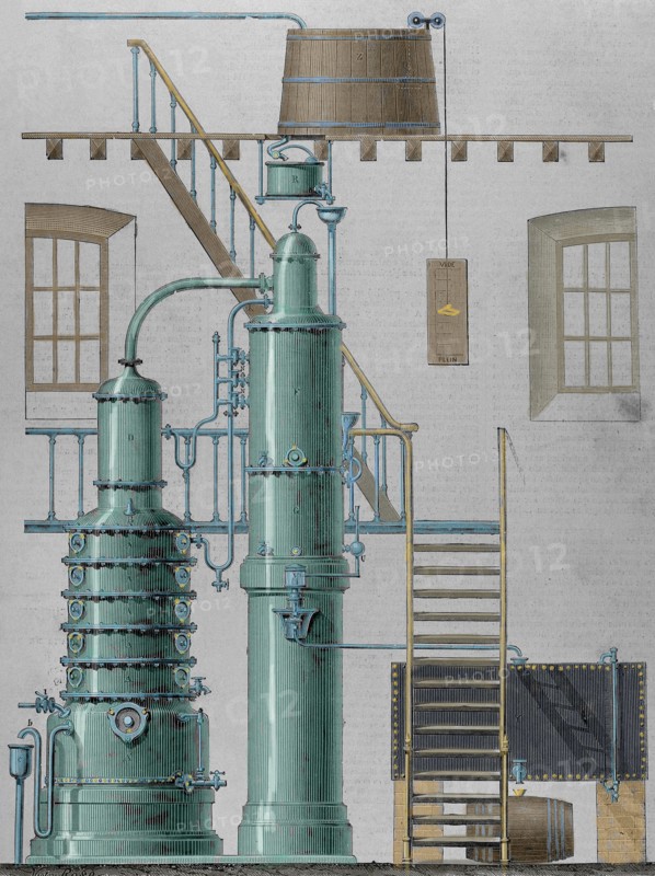 Egrot apparatus. Alcohol destillation.