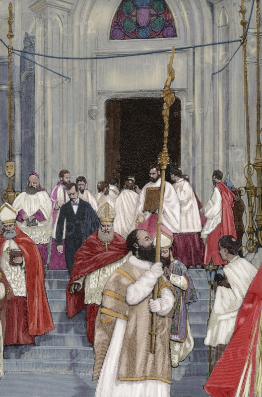 Transportation of the relics of Saint Louis.