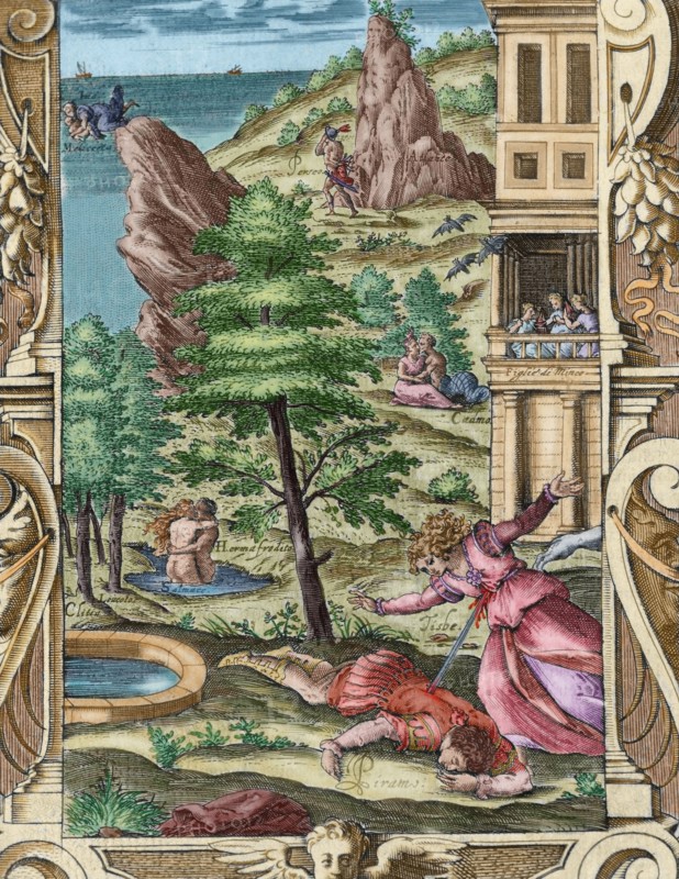 Death of Pyramus and Thisbe.