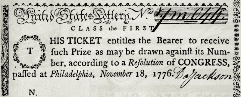 Lottery ticket.