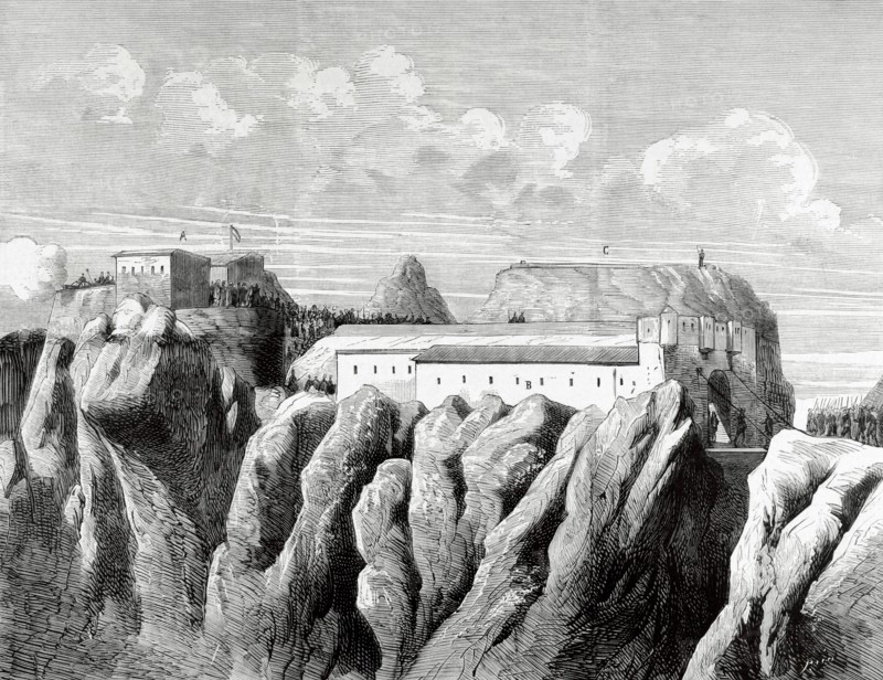 San Leon fort, occupied by General Quesada.