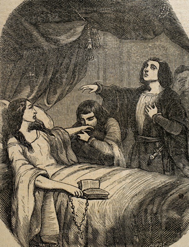 Valentina Visconti, makes that her sons swear to revenge the death of his father, who was killed.
