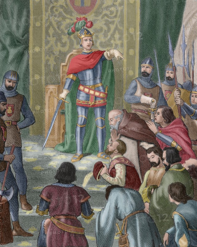 The King Henry III imparting justice.