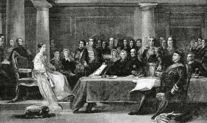 First Council of Ministers presided by Queen Victoria.
