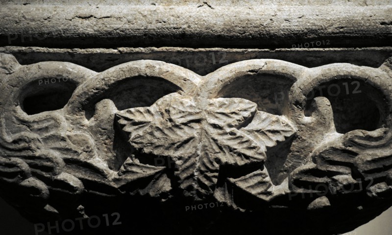Middle Ages. Capital in limestone.