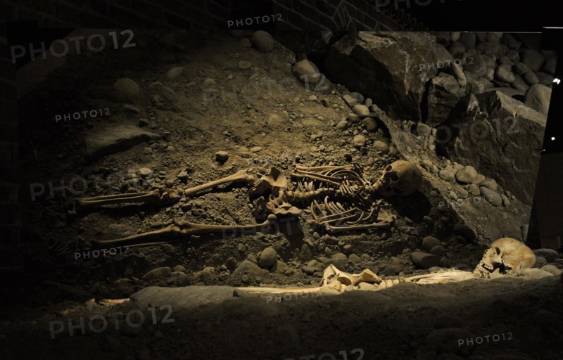 Cementery of the House of the Holy Spirit. Skeletons.