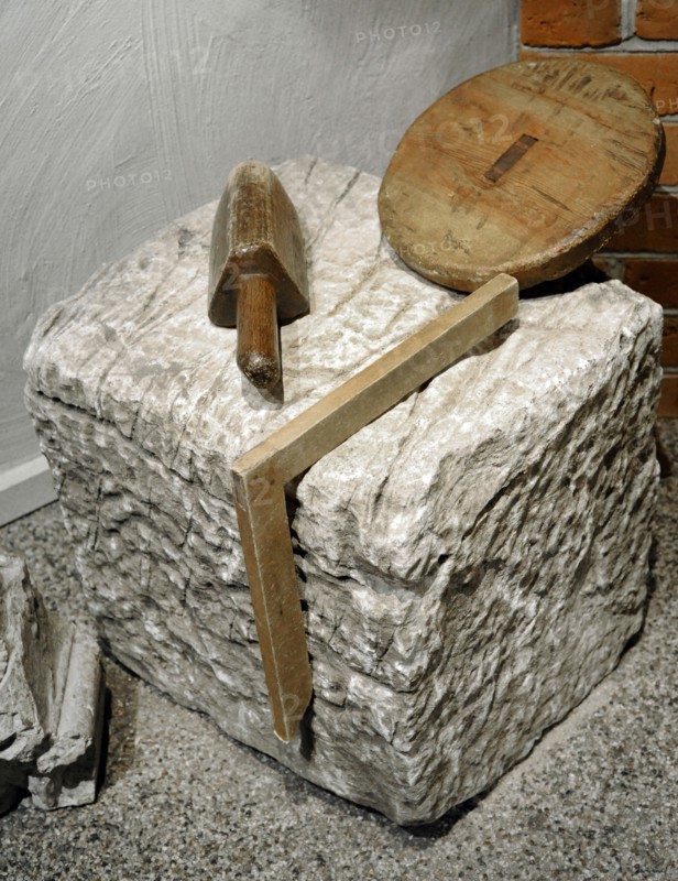 Middle Ages. Utensils used by stone carvers.