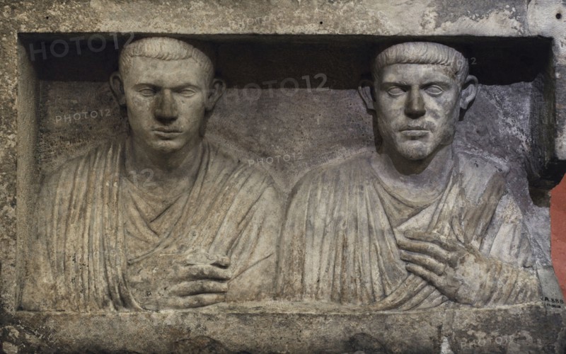 Sepulchral monument of two brothers.
