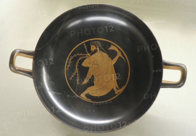 Red-figure drinking-cup: Dionysus.
