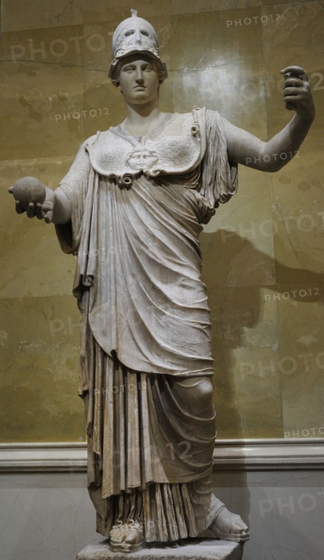 Athena, goddes of wisdom and just war.