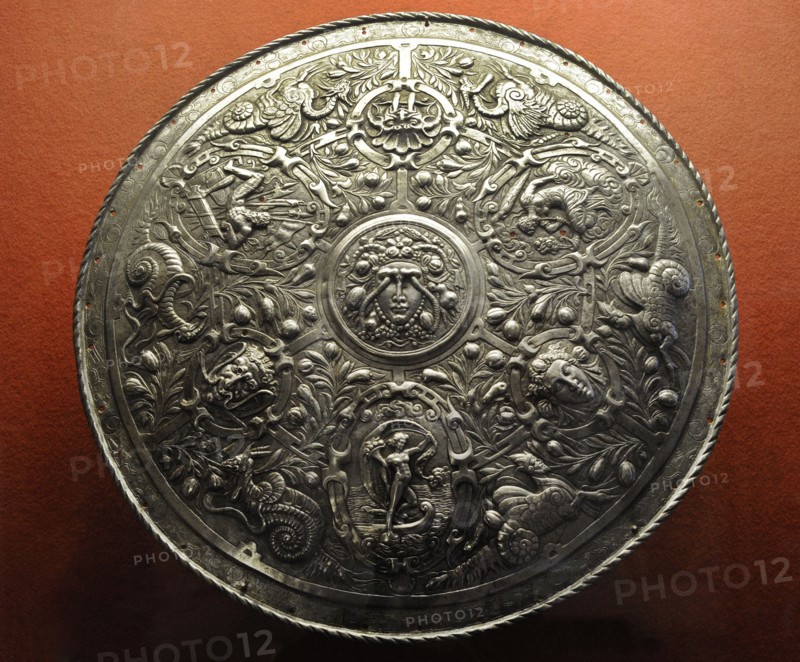 Relief with Medusa and fantastical beasts.