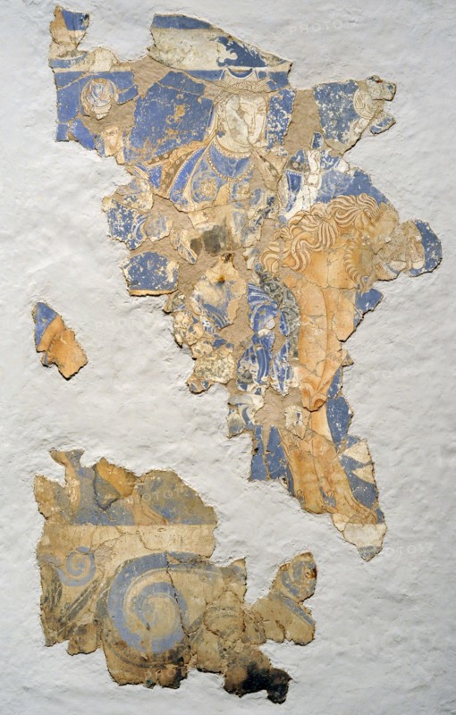 Four-armed goddess on a lion.