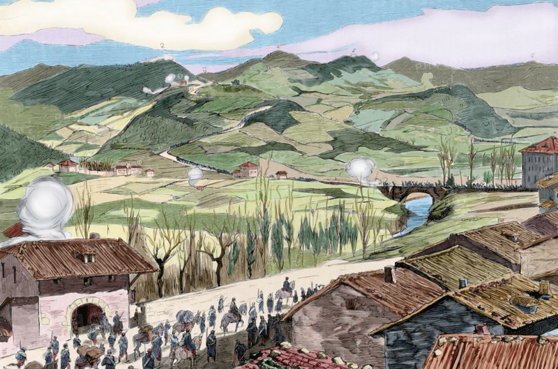 Withdrawal of the Carlist troops.