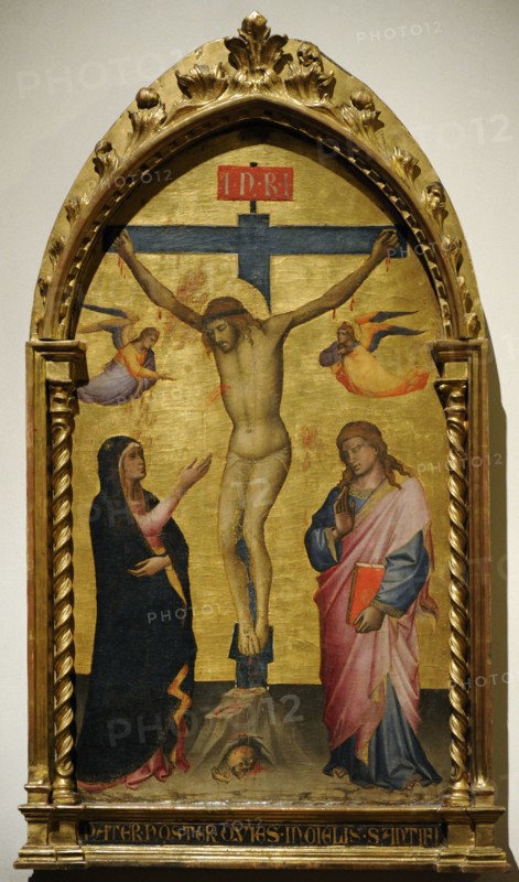 Crucifixion with the Virgin and St John.