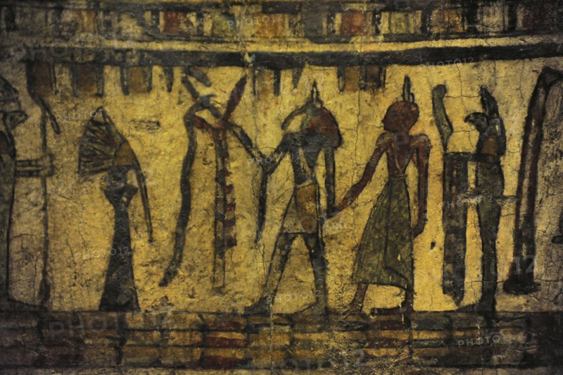 Wooden sarcophagus belonging to priest.