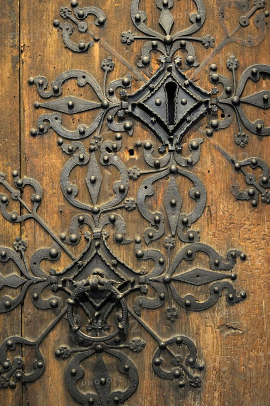 Stave church portal. Faberg church.