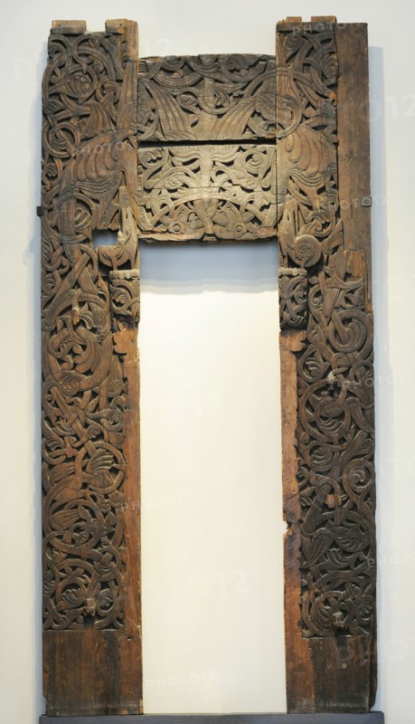 Stave church portal. Atra church.