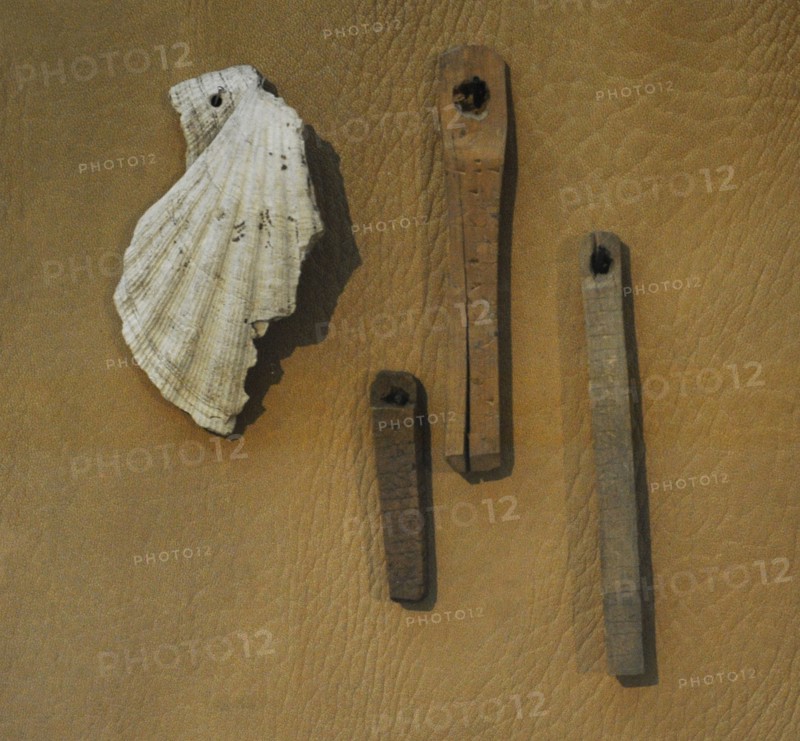 Rune pins, wooden amulets.